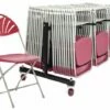 Comfort Folding Chair Bundle Deal (84 Chairs & 1 Low Trolley)