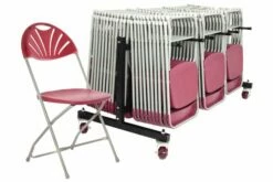 Comfort Folding Chair Bundle Deal (84 Chairs & 1 Low Trolley)