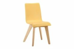 Cornell Upholstered Dining Chair With Wooden Base