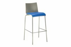 Wilson Upholstered Seat High Dining Stool & High Back