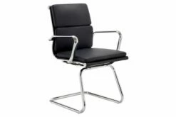 Aven Medium Back Chrome Cantilever Chair