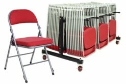 Deluxe Folding Chair Bundle Deal (30 Chairs & 1 Trolley)