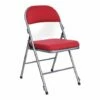 Pack Of 4 Deluxe Upholstered Folding Chairs