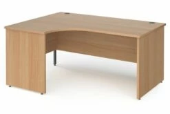 Value Line Classic+ Panel End Left Ergo Desk (Graphite Leg)