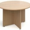 All Beech Circular Boardroom Table