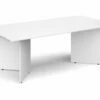All White Premium Arrowhead Rectangular Boardroom Tables