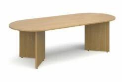 All Oak Radial Boardroom Tables