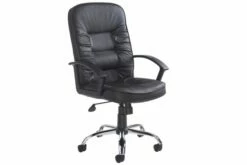 Cluedo High Back Leather Faced Executive Chair