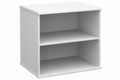 All White Premium Desk End Bookcase