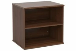 All Walnut Desk End Bookcase