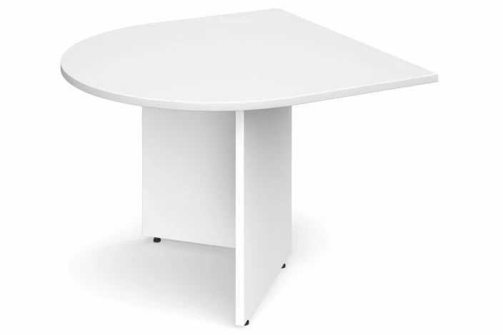 All White D End Extension Table