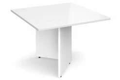 All White Premium Arrowhead Square Extension Table