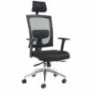 Eclipse High Back Fabric Operator Chair With Arms And Headrest