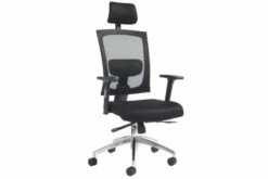 Eclipse High Back Fabric Operator Chair With Arms And Headrest