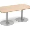 Trumpet Base Rectangular Boardroom Table
