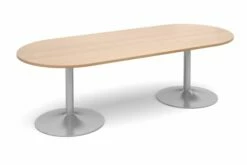 Trumpet Base D End Boardroom Table