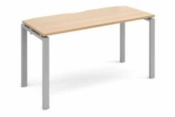 Prime Single Bench Narrow Desk (Silver Legs)