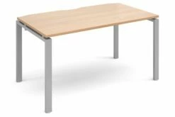 Prime Single Bench Desk (Silver Legs)