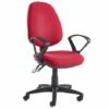 Vantage Deluxe High Back Fabric Operator Chair With Fixed Arms