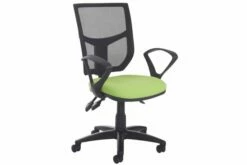 Gordy 2 Lever High Mesh Back Operator Chair With Fixed Arms