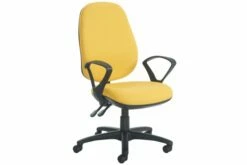 Gilmour Extra High Back Fabric Operator Chair With Fixed Arms