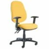 Gilmour Extra High Back Fabric Operator Chair With Folding Arms
