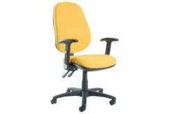 Gilmour Extra High Back Fabric Operator Chair With Folding Arms