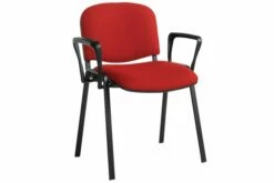 Volta Stacking Conference Chair With Arms (Black Frame)