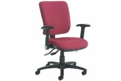 Polnoon High Back Fabric Operator Chair With Folding Arms