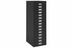 All Black Bisley Soho 15 Drawer Multidrawers
