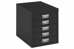 All Black Bisley Soho 5 Drawer Multidrawers