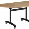 Calvert Semi Circular Flip Top Mobile Table