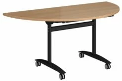 Calvert Semi Circular Flip Top Mobile Table