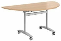 Larkin Semi Circular Flip Top Mobile Table
