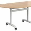 Holbrook Semi Circular Flip Top Mobile Table