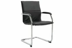 Belle Stacking Cantilever Chair (Black)