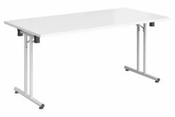 All White Rectangular Folding Table