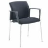 Yarra Fabric Stacking Chair With Arms