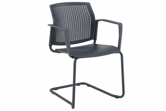 Yarra Cantilever Chair With Perforated Back