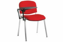 Volta Conference Chair With Writing Tablet (Chrome Frame)