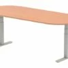 Vitali Sit & Stand Boardroom Table (Silver Legs)