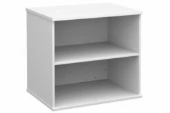 All White 1 Shelf Bookcase