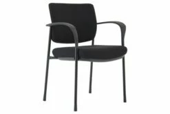 Arda Fabric Stacking Conference Chair (Black Frame)