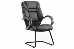 Fiji Leather Faced Cantilever Chair