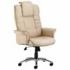 Preto Cream Leather Faced Executive Chair