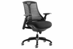 Warp Black Frame Black High Mesh Back Operator Chair