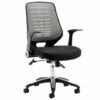 Baton High Silver Mesh Back Operator Chair With Airmesh Seat