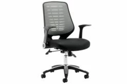 Baton High Silver Mesh Back Operator Chair With Airmesh Seat