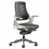 Zephyr High Back Grey Elastomer Operator Chair