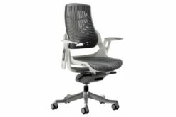 Zephyr High Back Grey Elastomer Operator Chair